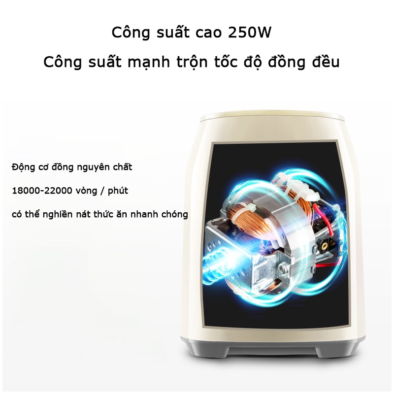 Máy say sinh tố đa năng Lotor 1L - Xay thịt, xay khô, xay sinh tố tiện lợi - Bảo hành 12 tháng