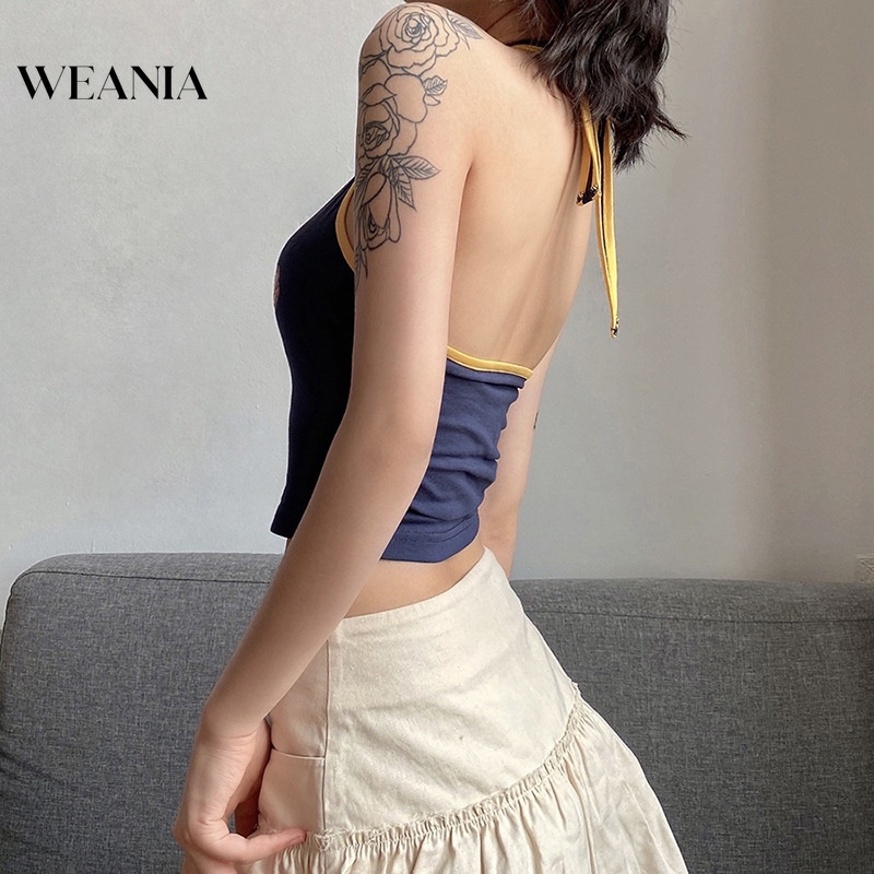 Áo Croptop Hai Dây In Họa Tiết Phong Cách Hàn Quốc