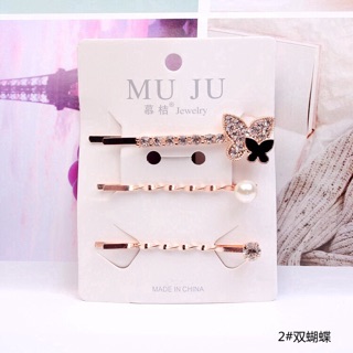 Set 3 kẹp tóc cài tóc phong cách Hàn Quốc