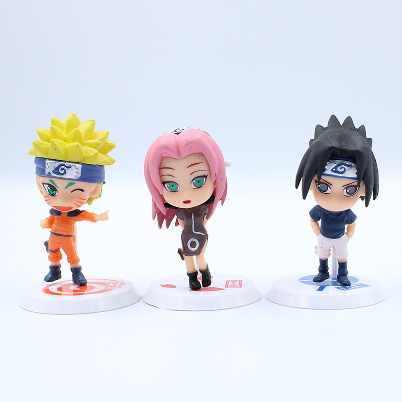 [SET 6 NARUTO] MÔ HÌNH 6 NHÂN VẬT NARUTO SIÊU NGẦU, DỄ THƯƠNG