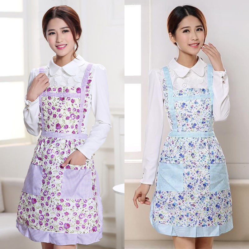 Tạp Dề Nấu Ăn Có Túi Chống Dầu Chống Nước Thoáng Khí Dễ Thương Dành Cho Nữ