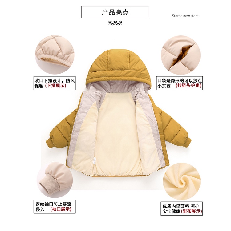 Áo khoác trẻ em 9-30kg, áo phao quả trám cho bé hàng quảng châu chuẩn đẹp