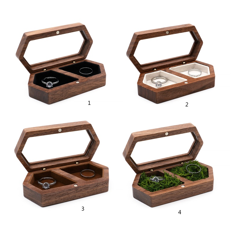 ✿ Hộp Đựng Trang Sức Nhẫn Đính Hôn Làm Quà Tặng Cho Bạn Gái