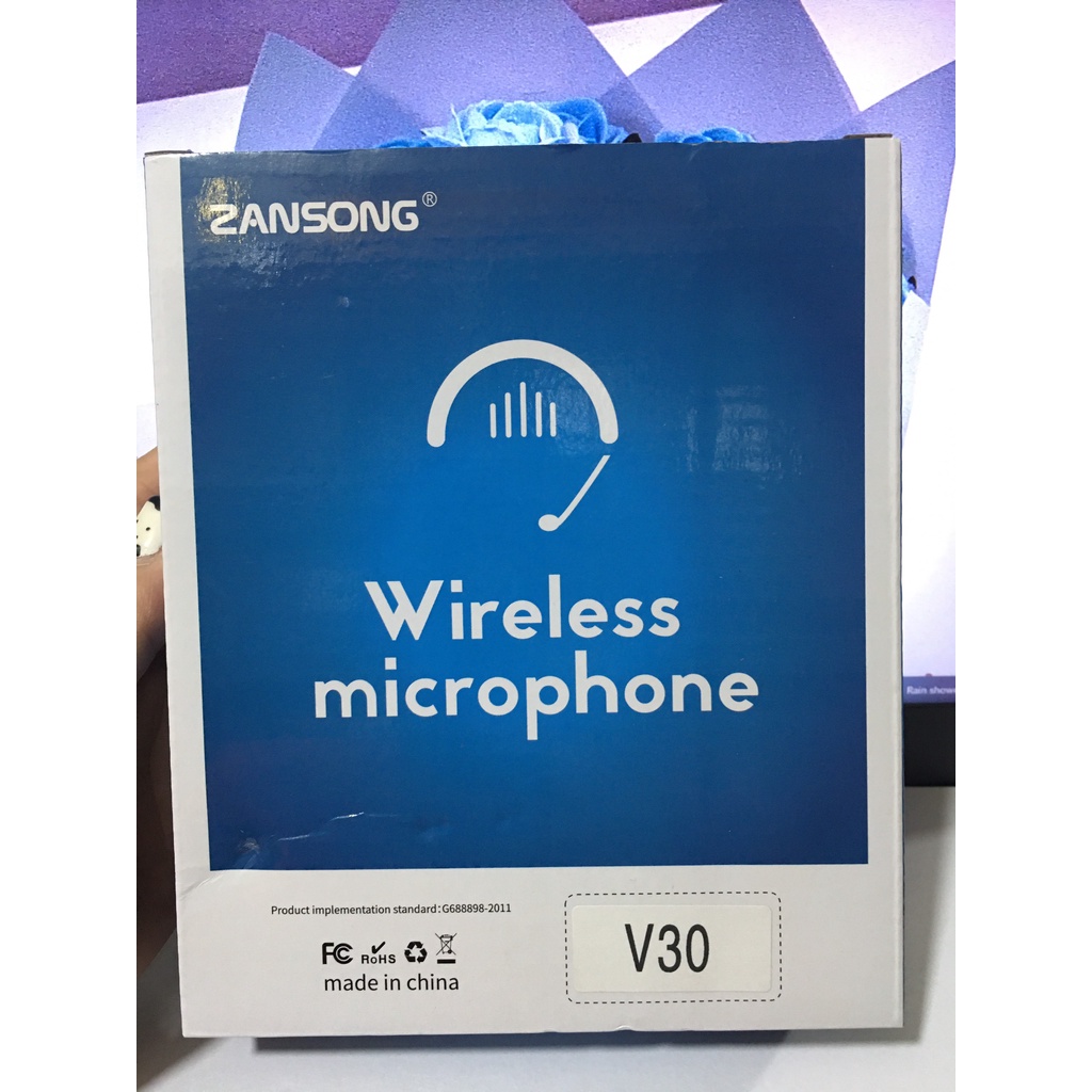 Micro không dây đeo tai Zansong V30 - Phù hợp cho mọi thiết bị, hỗ trợ thuyết trình, giảng dạy