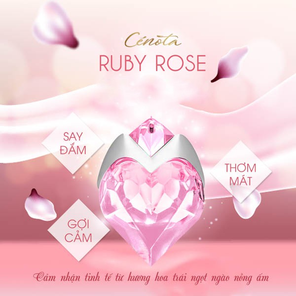 Nước hoa nữ Cénota Ruby Rose 25ml | Thế Giới Skin Care