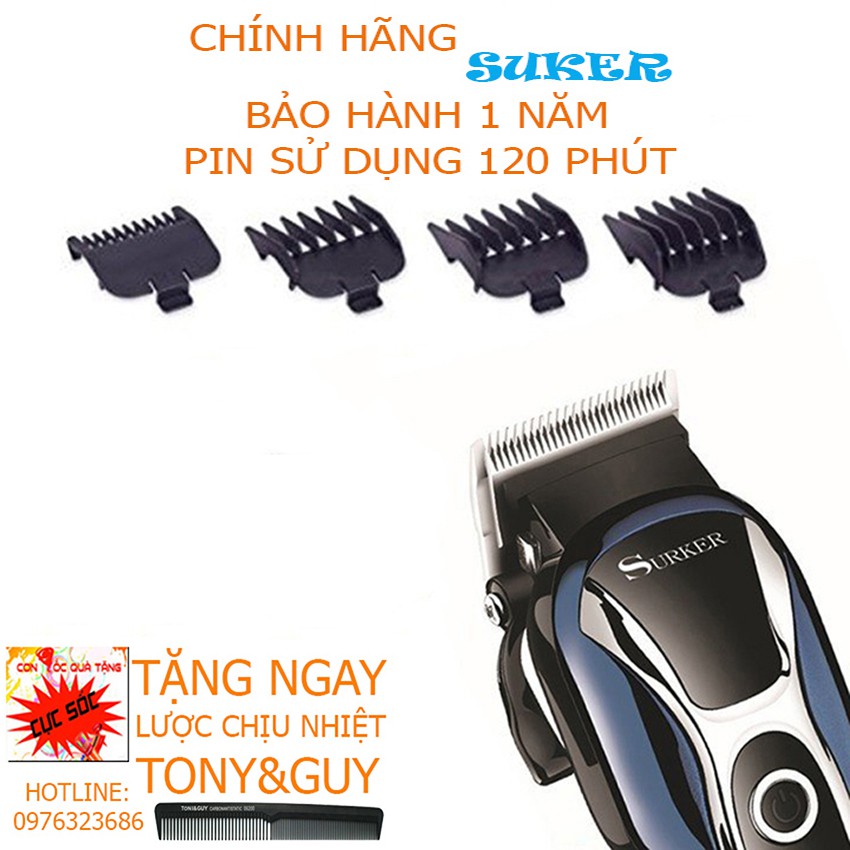 [Tặng Lược Tony Cao Cấp]Tông Đơ Cắt Tóc Cao Cấp Suker 803 Chính Hãng Suker Máy Cực Êm Khỏe