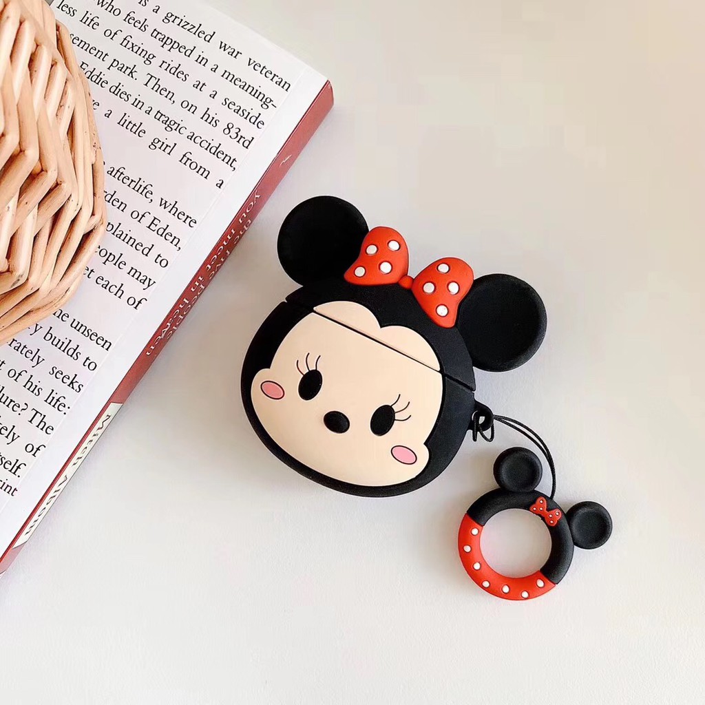 Hộp đựng tai nghe Airpods hình Minnie 3D cho Apple Airpods 1 AirPods 2 AirPod