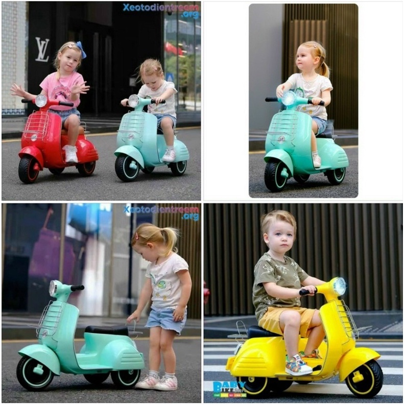Xe máy điện trẻ em Vespa Q518