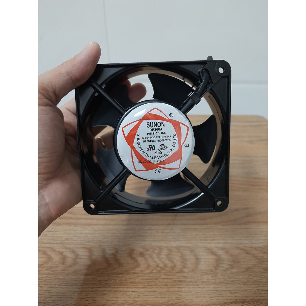 Quạt hút gió, tản nhiệt SUNON DP200A 220V-240V 12x12x3.8cm