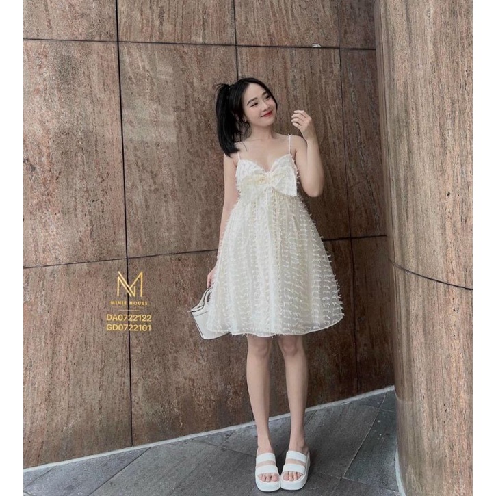 Đầm 2s tua rua nơ cúp ngực sexy, váy lông 💋