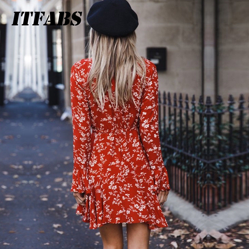 Đầm xòe tay dài thời trang dành cho nữ