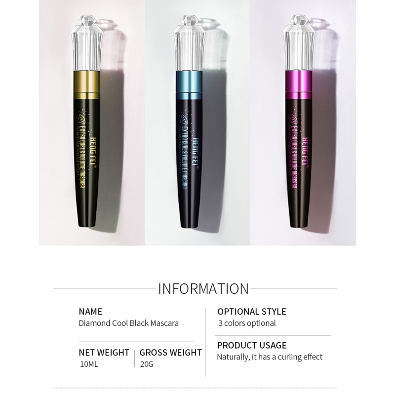 Mascara Sợi Tơ 4D Chống Thấm Nước Không Nhòe Chuốt Dài Và Cong Mi