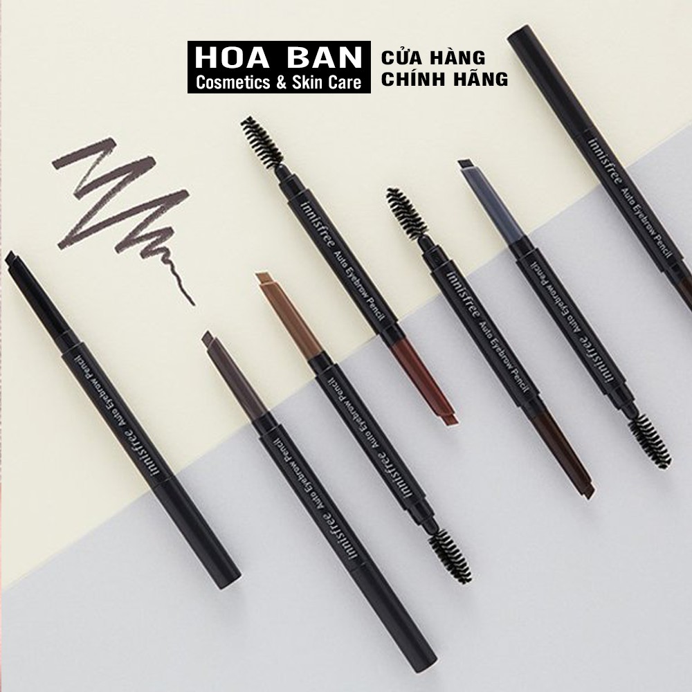 Chì kẻ chân mày innisfree Auto Eyebrow Pencil 0.3g