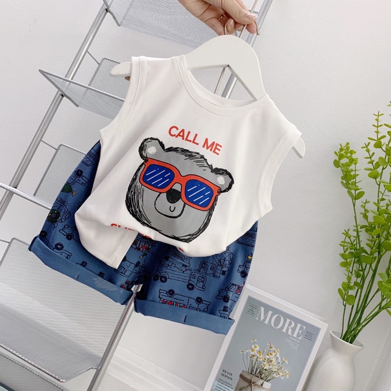 Bộ short tank top Call Me be trai-MS75