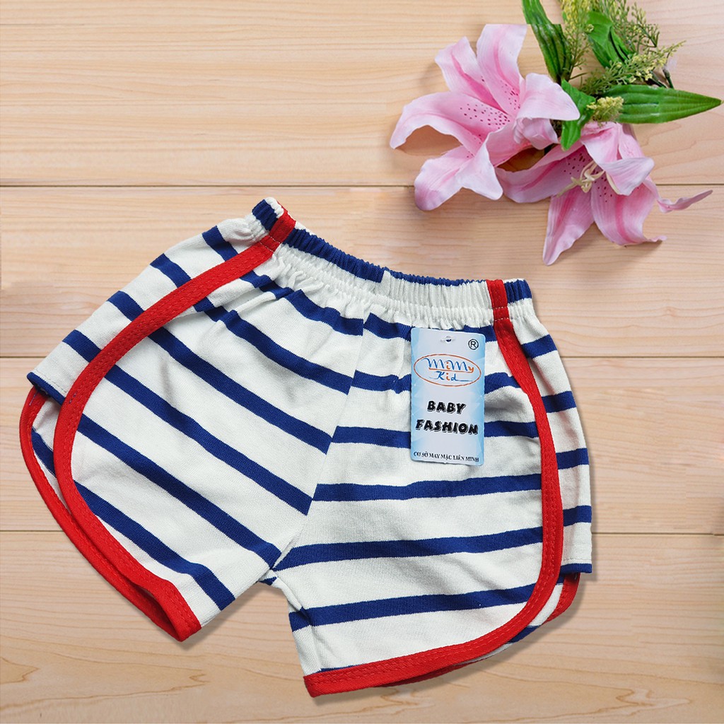 Combo 3 quần đùi thun bé gái nhiều màu, vải cotton 100% cao cấp 4 chiều, co giãn tốt, quần short bé gái dễ thương