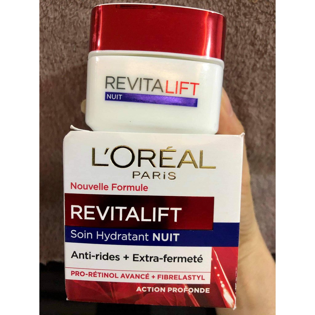 COMBO CẶP Kem Chống Lão Hóa Ban Ngày VÀ ĐÊM L'oréal Revitalift Soin Hydratant Jour ET NUIT 50ML*2 NỘI ĐỊA PHÁP