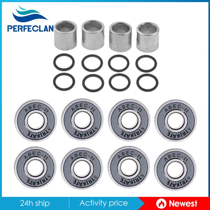 Bộ 8 Vòng Bi Ván Trượt ABEC 11 608 2RS Có Vòng Đệm Chuyên Dụng