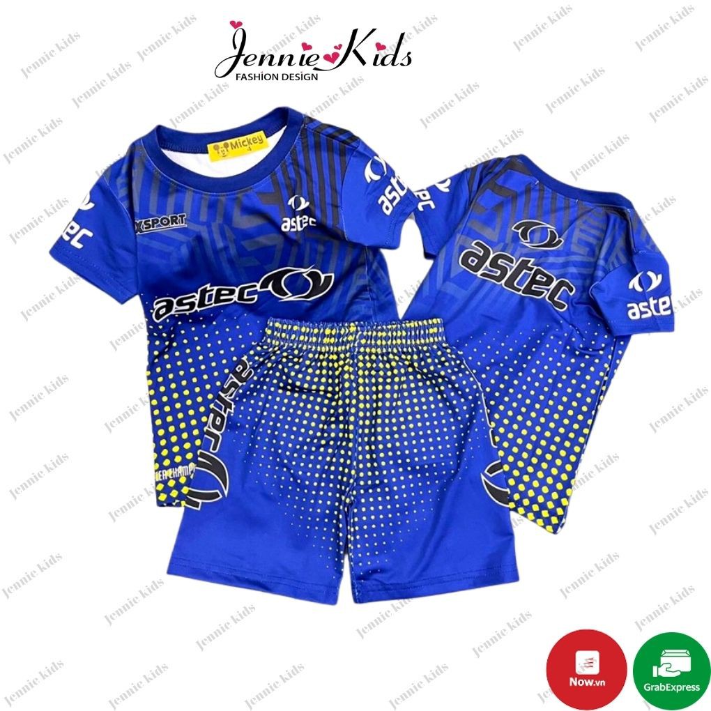 Đồ bộ bé trai thể thao thun cotton 3D mềm mại Jennie kids J419