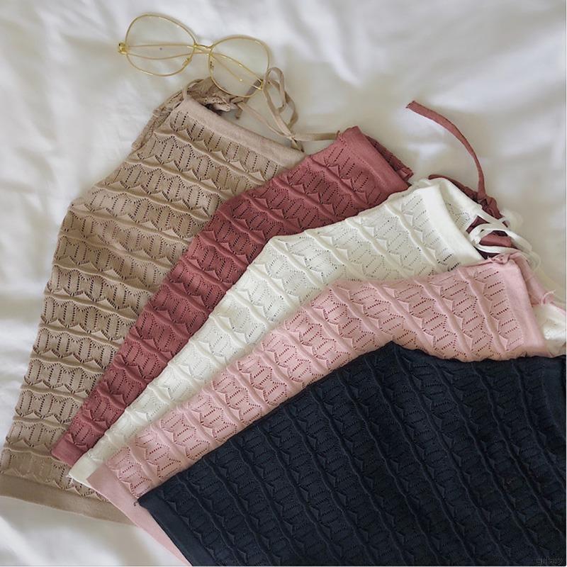 Áo Tank Top Dệt Kim Sát Nách Cổ Tròn Phong Cách Hàn Quốc