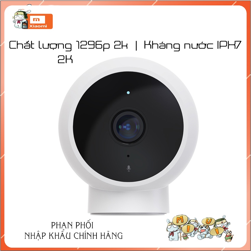 Camera Xiaomi 2K góc rộng kháng nước ip67 trong nhà ngoài trời