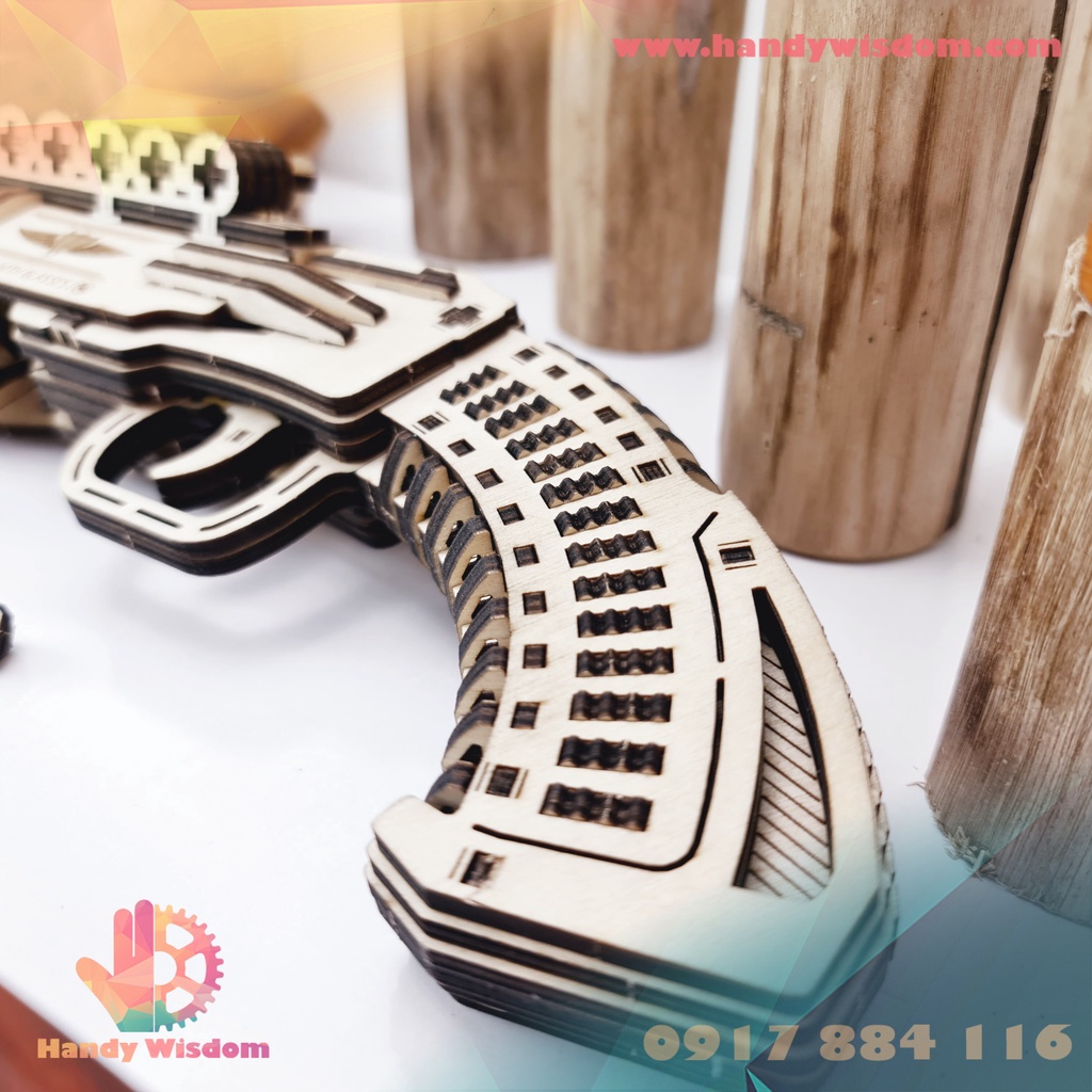Mô hình lắp ghép gỗ - Shotgun Franchi SPAS-12