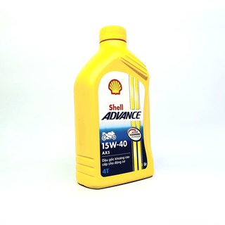 Nhớt xe số SHELL ADVANCE AX5 15W40 800ML/1L