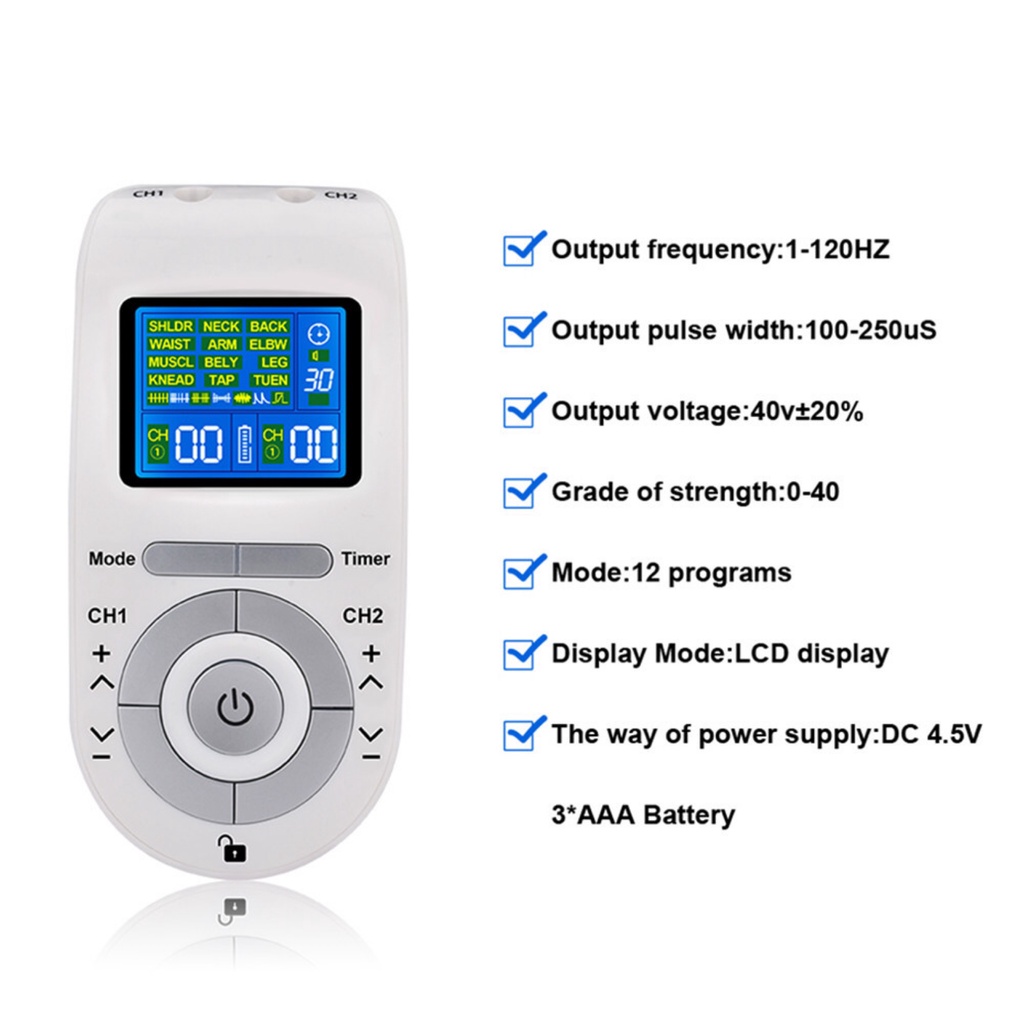 Máy Massage Xung Điện EMS Kích Thích Cơ Bắp Chăm Sóc Sức Khỏe