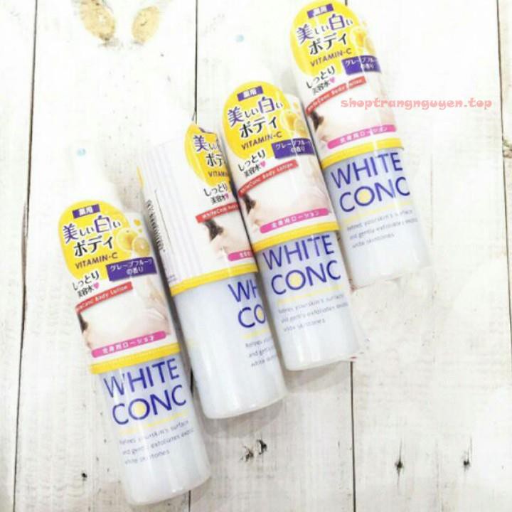 Xịt Dưỡng Trắng Da White Conc Body Lotion Vitamin C 245ml