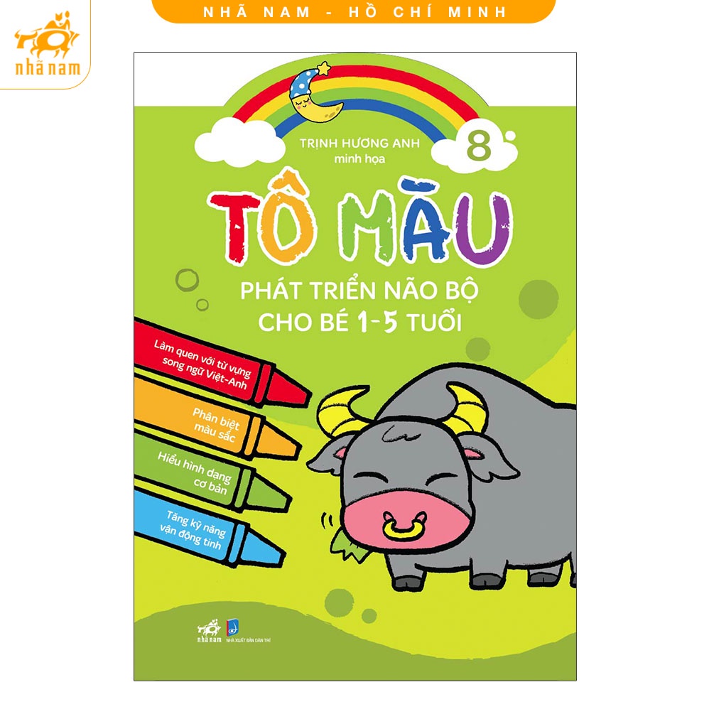 Sách - Bộ Tô màu phát triển não bộ cho bé 1-5 tuổi (trọn bộ 10 cuốn) (Nhã Nam HCM)