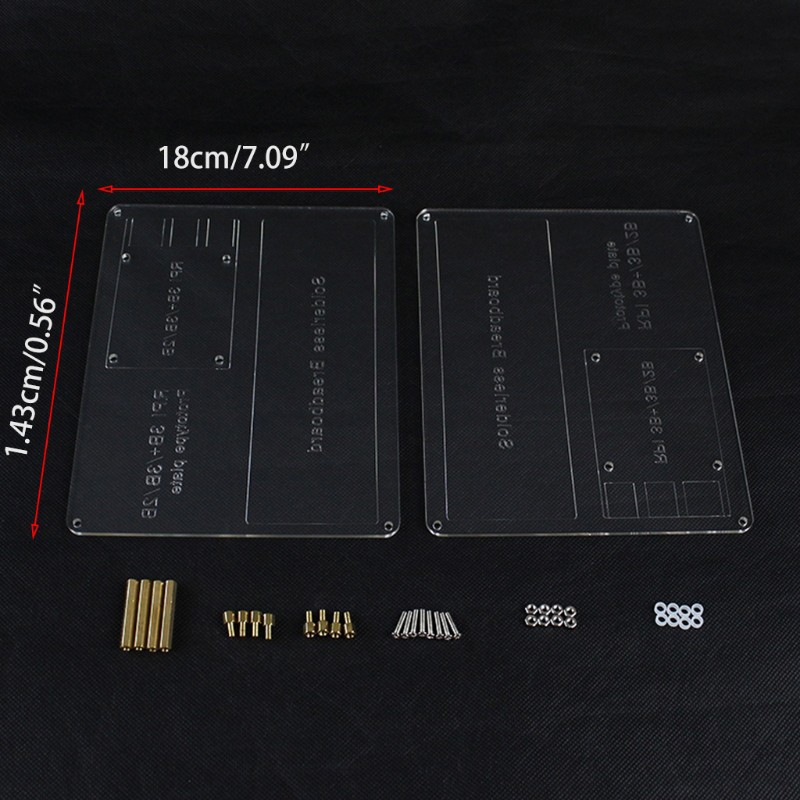 SHAS Raspberry Pi 4 4GB Starter PRO Kit Acrylic Board+Breadboard+ Jump Cable