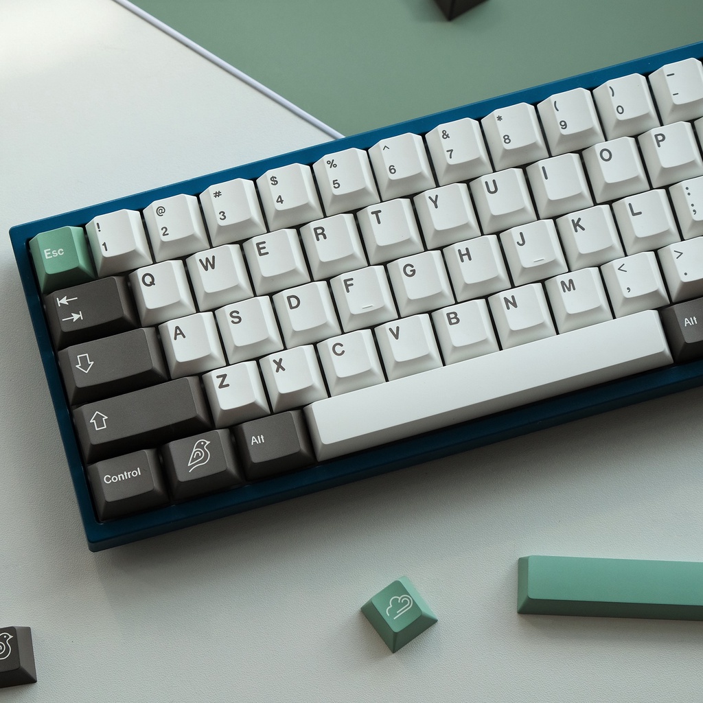 PBT keycaps Bộ Cherry Profile 141 Phím Dye Thăng hoa Bố cục ANSI Keycap cho Bàn phím chơi game cơ học Công tắc Gateron Kailh Box Cherry MX