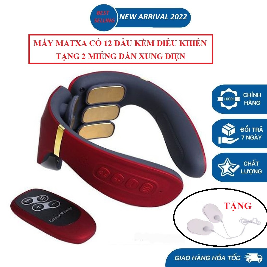 Máy Massage Cổ Xung Điện 6D Cao Cấp
