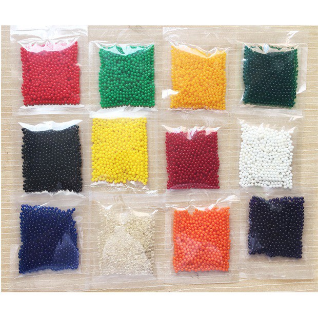 HẠT NỞ 1 MÀU -hạt nở nguyên liệu làm slime ( 1000 viên )