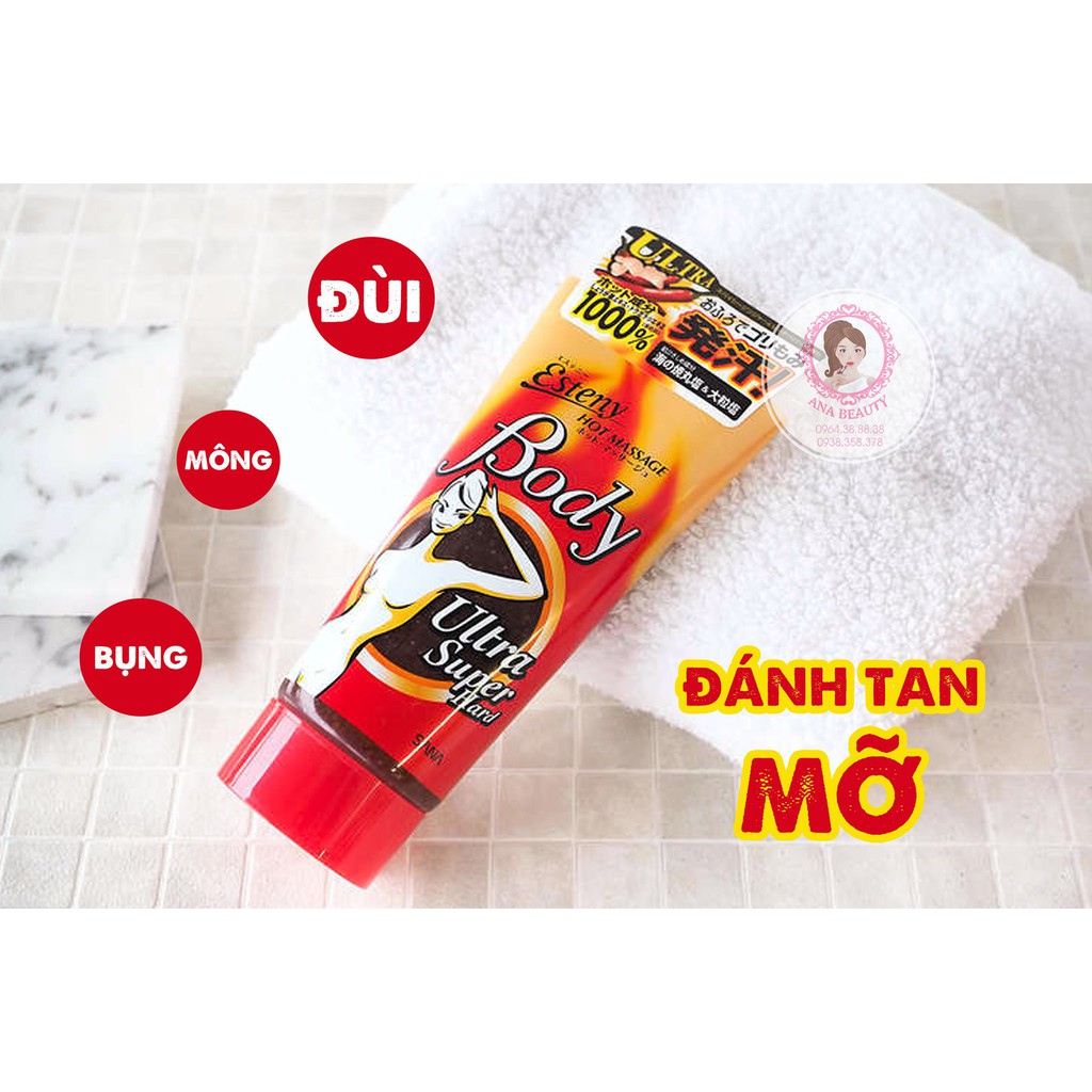 KEM TAN MỠ ESTENY HOT BODY MASSAGE GEL SANA