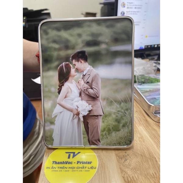 Khung gỗ meka 13x18 bo viền siêu đẹp