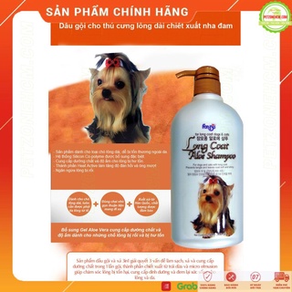 Dầu Gội Nha Đam ForCans Hàn Quốc FREESHIP Long coat Aloe Shampoo CHAI 750ML cho chó mèo lông dài thumbnail