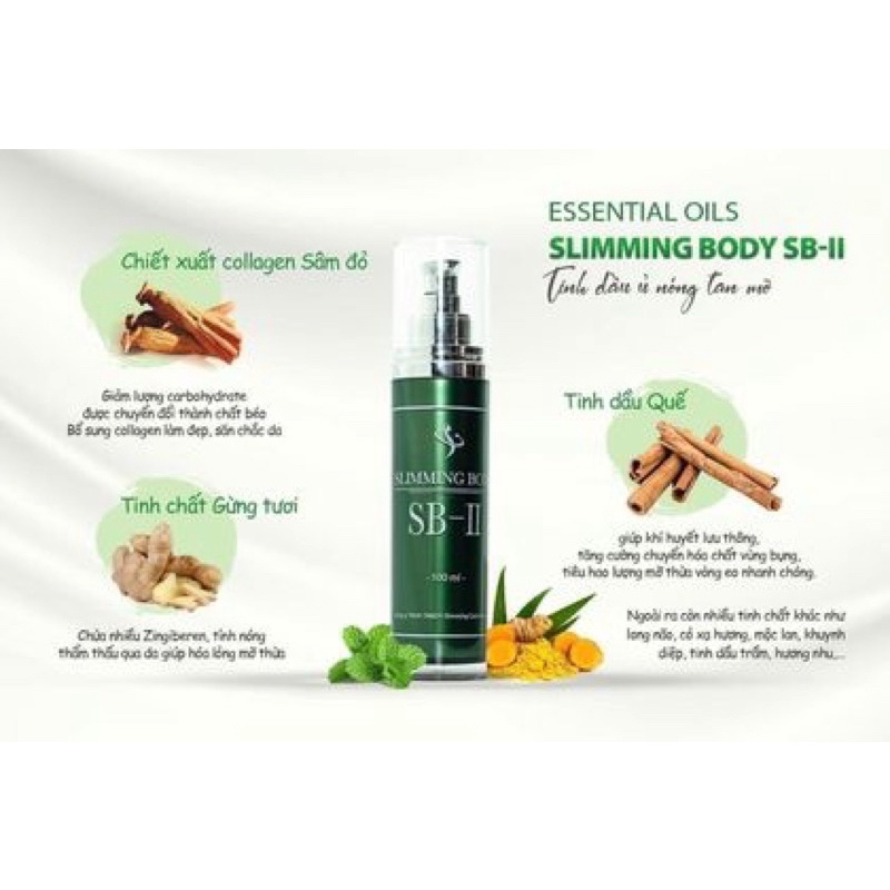 TINH DẦU Ủ NÓNG SLIMMING BODY SB-II