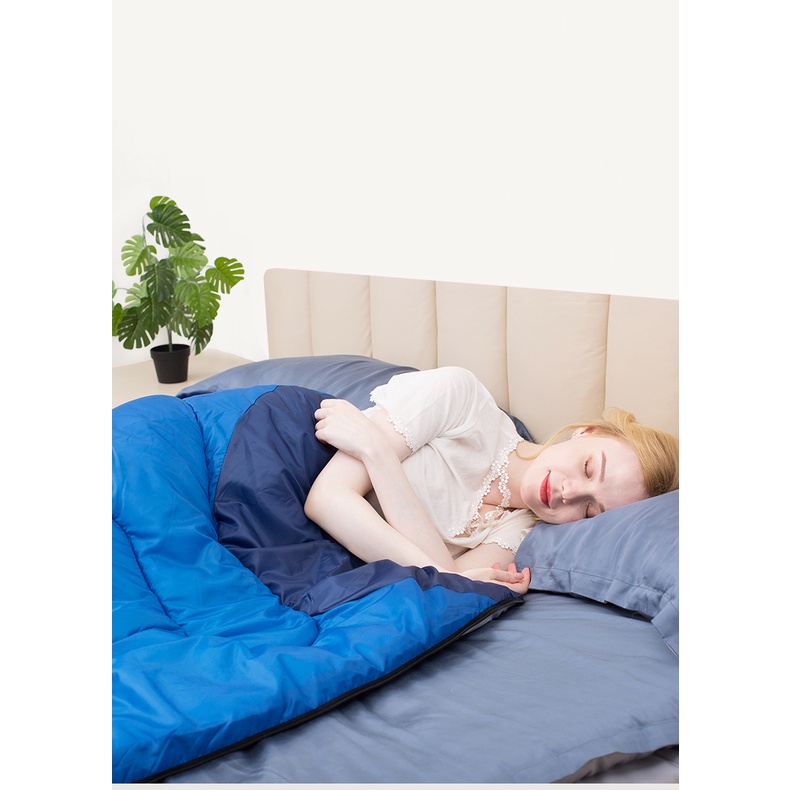 Túi Ngủ Văn Phòng,Túi Ngủ Du Lịch Cắm Trại Nặng 1.6kg Dày Dặn,Chống Nước Hàng Xịn Loại 1 Có Thể Ghép Đôi