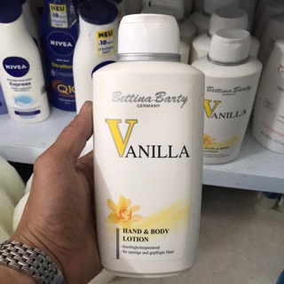 Sữa dưỡng thể Bettina Barty vanilla hand & Body Lotion