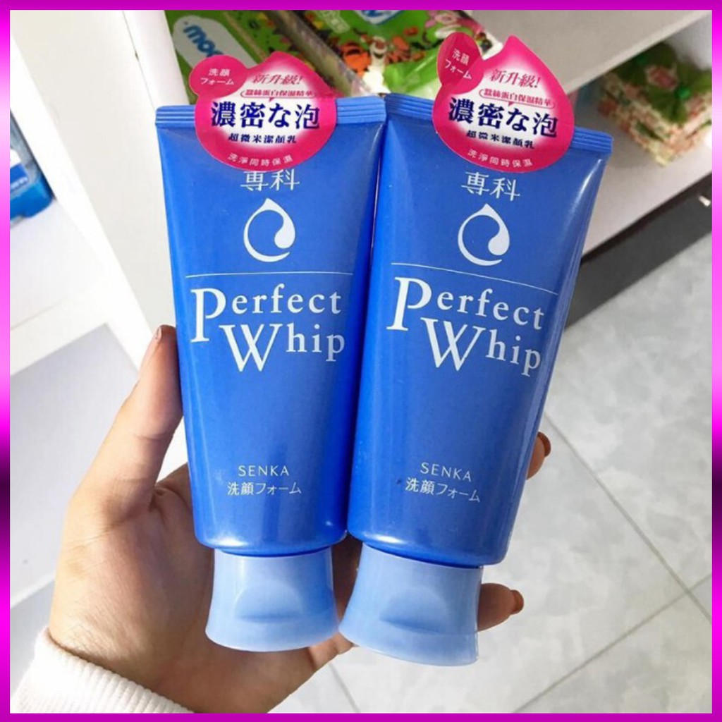 [ SIÊU SALE ] Sữa rửa mặt tạo bọt chiết xuất tơ tằm trắng Senka Perfect Whip 120g