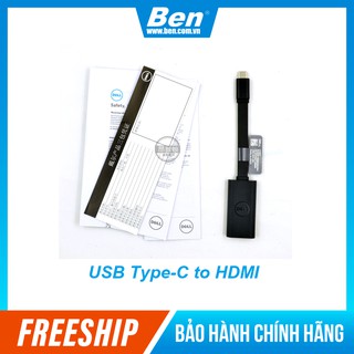 Cáp chuyển usb-c to hdmi chính hãng dell - chuyển đổi type-c ra hdmi bảo hành 12 tháng