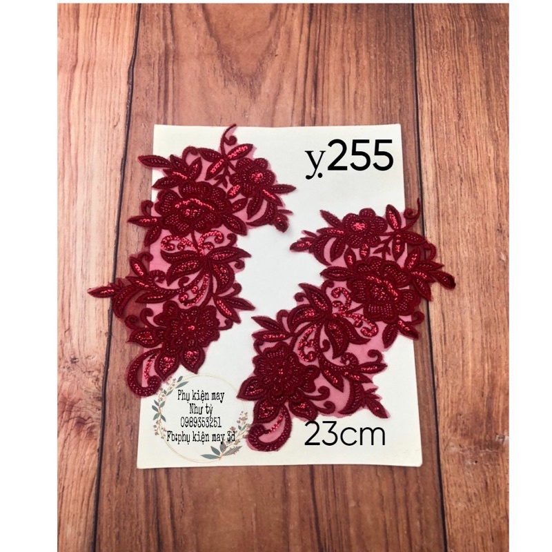 Cặp hoa ren nhập quảng châu xinh xinh 23cm