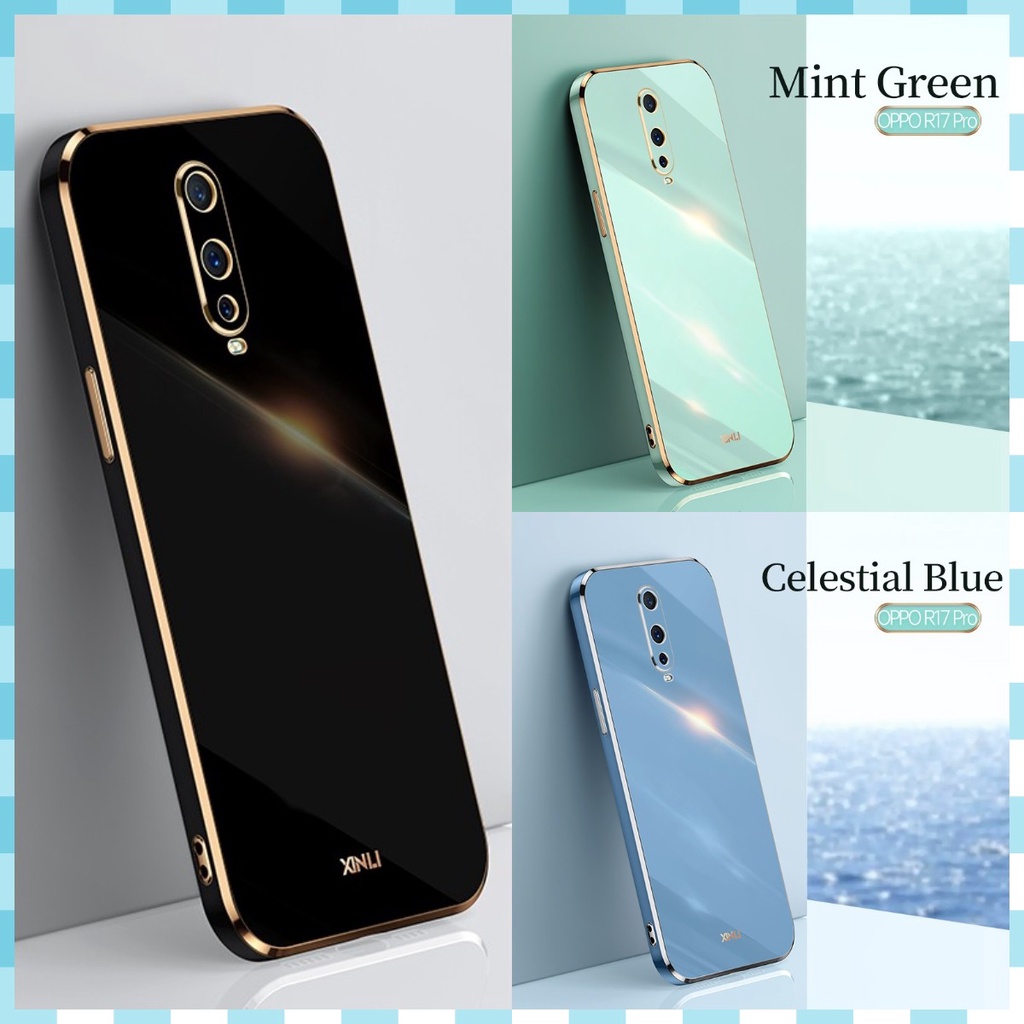 Ốp Điện Thoại Mềm Mạ Viền Sang Trọng Cho Oppo R17 Pro