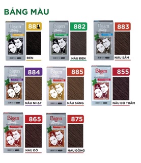 Thuốc nhuộm tóc ăn bạc Bigen Xám