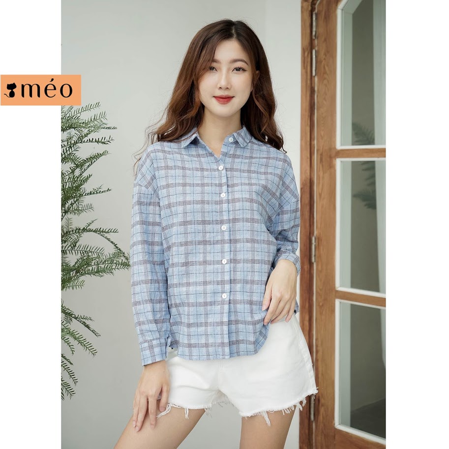 [MÉO SHOP] Áo Sơ Mi dài tay cổ đức Airu