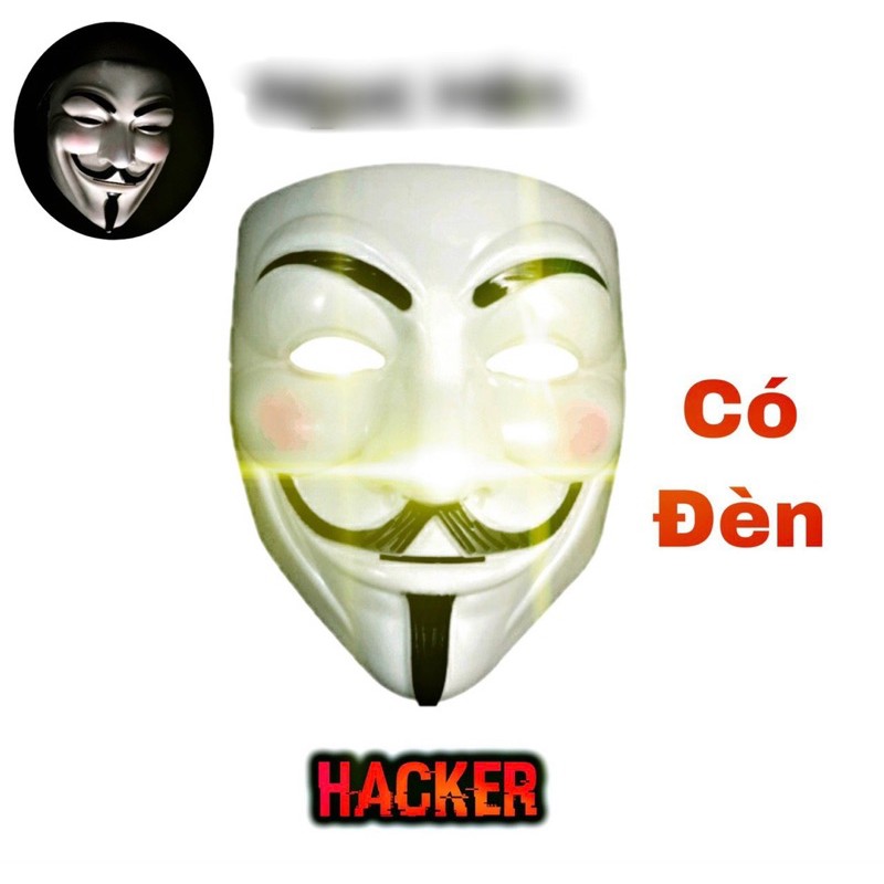 Mặt nạ hacker có/không có đèn