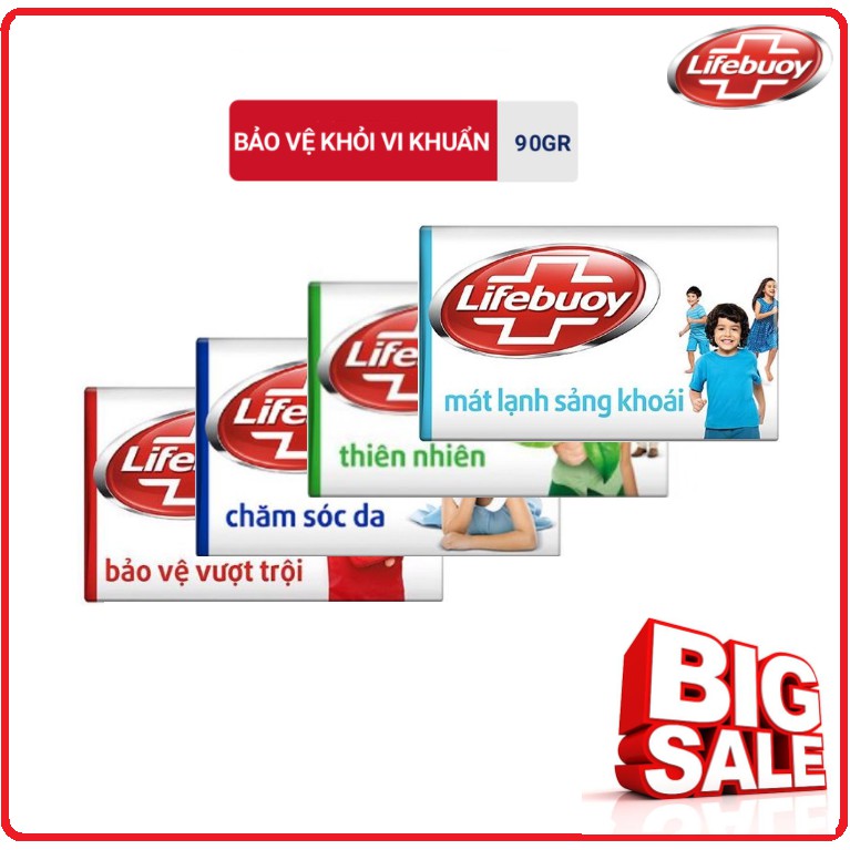 Xà Phòng Diệt Khuẩn LIFEBUOY Cục 90g/125g