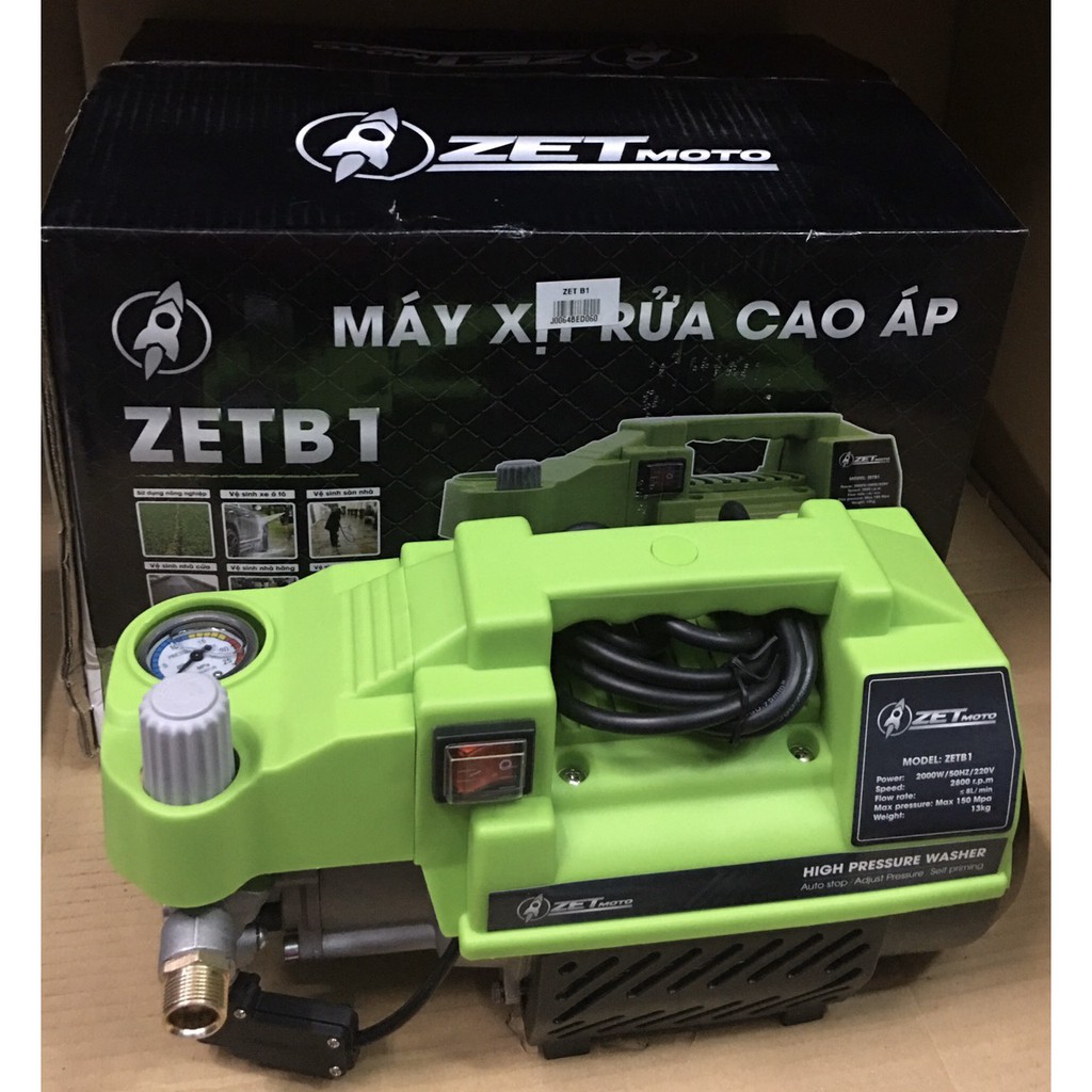 Máy Rửa Xe Hồng Ký ZETB1  Có chỉnh áp, bh 12 tháng