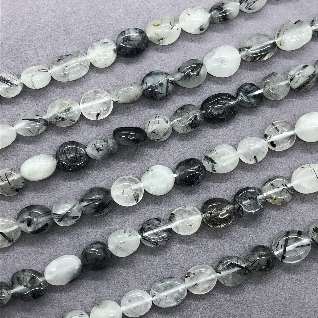 Hạt Đá Thạch Anh Đen Tự Nhiên Dùng Làm Đồ Trang Sức Diy