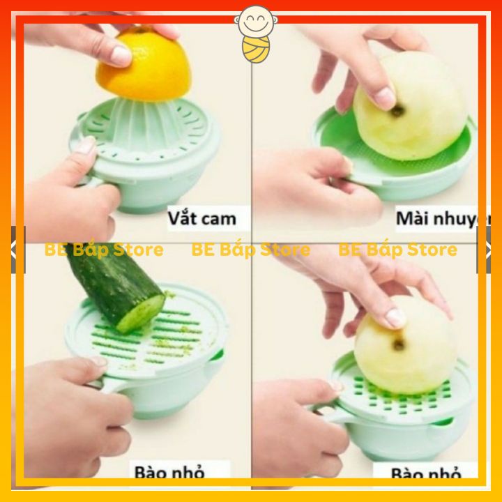 Bộ Dụng Cụ Chế Biến Ăn Dặm Lúa Mạch 10 Chi Tiết Cao Cấp Cho Bé